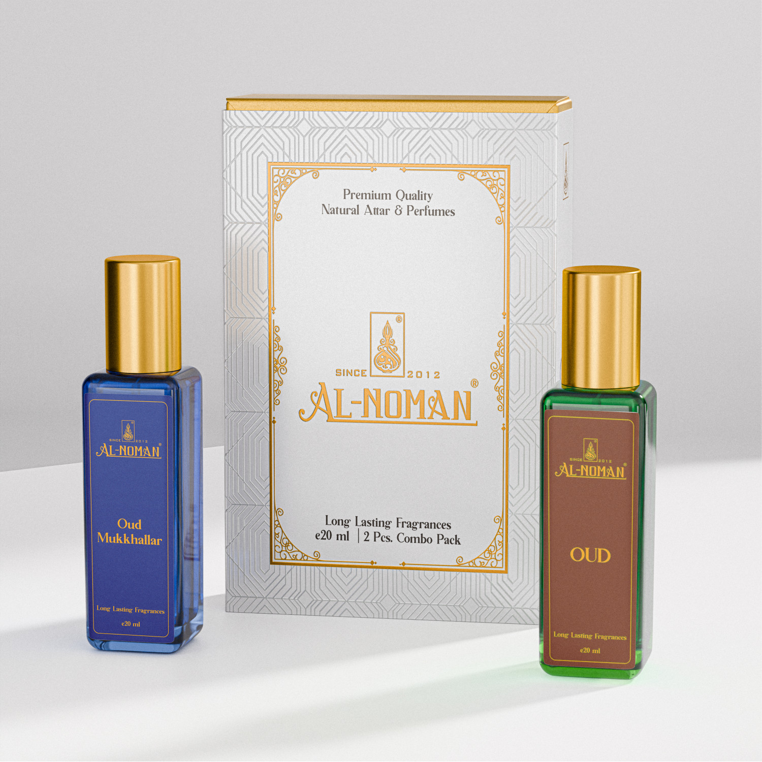 Oud Mukhallat & Oud Gift Combo by Al Noman Fragrances | Premium Long Lasting Perfume Set